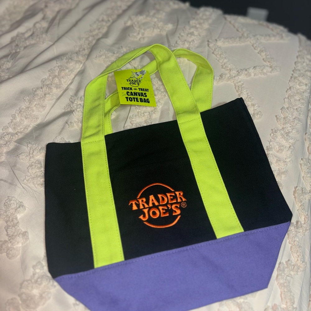 Black and Purple Tote Bag
